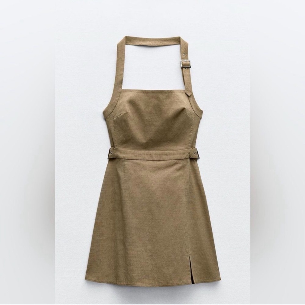 Zara Buckled Open Back Mini Dress